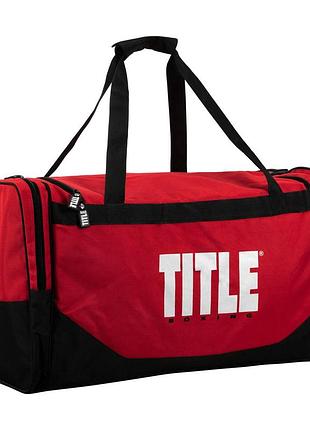 Спортивная сумка title boxing deluxe gear bag red (70л.)
