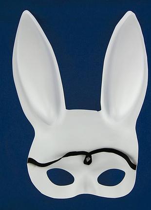 Маска кролик playboy light (белая) 3
