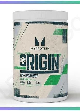 Пре-тренувальний комплекс origin pre-workout 600г кисле яблуко для енергії концентрації витривалості sku_dsn_2023-10-7590