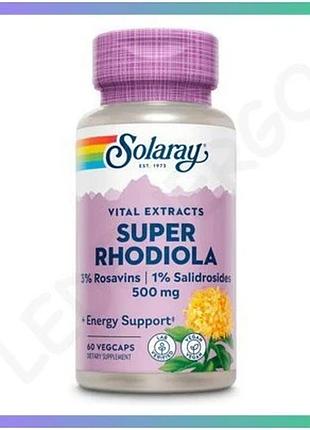 Екстракт кореня родіоли super rhodiola 500мг 60 капсул адаптоген для енергії та стресу підтримка орган sku_dsn_2023-10-2405