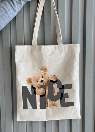 Эко-шоппер bookopt bk4054 nice teddy bear бежевый 4