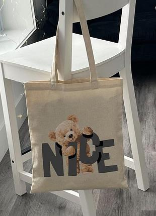 Эко-шоппер bookopt bk4054 nice teddy bear бежевый 6