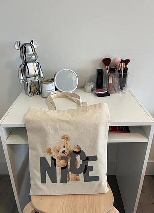 Эко-шоппер bookopt bk4054 nice teddy bear бежевый 7