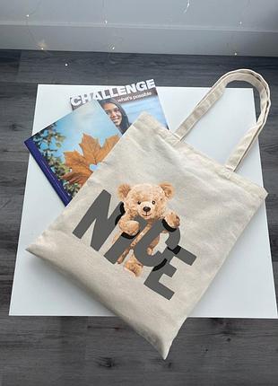 Эко-шоппер bookopt bk4054 nice teddy bear бежевый 8