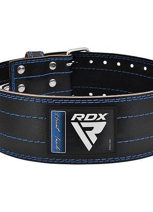 Пояс для пауерліфтингу rdx rd1 шкіряний blue m