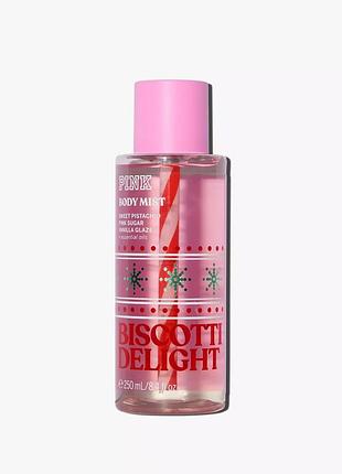 Парфумований спрей для тіла biscotti delight pink & victoria's secret