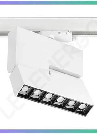 Трековый светильник gtv sierra 18w белый led освещение для потолка ip20 4000k sku_oledim_xld-sra18wb-nb