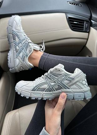 Бежеві кросівки унісекс asics gel kahana 8 beige grey termo gore-tex winter х ассікс 44