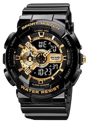 Чоловічий годинник skmei 1688 black-gold