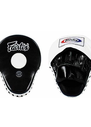 Лапы боксерские fairtex fmv9 focus mitts black/white 2