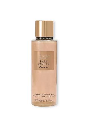 Парфумований спрей для тіла з блискітками bare vanilla shimmer victoria's secret