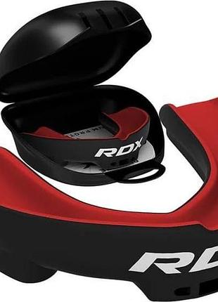 Капа rdx mouth guard adult черный,красный one size