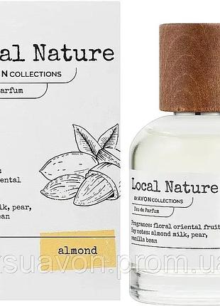 Женская парфюмерная вода avon local nature almond, 50 мл