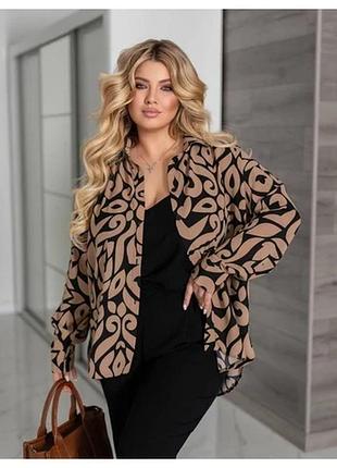Костюм трійка штани +майка +сорочка. тканина котоновий американський креп.
