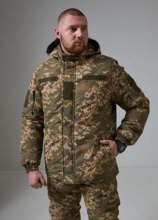 Тактична зимова куртка "tactical winterguard pro-x" піксель зсу 54/6