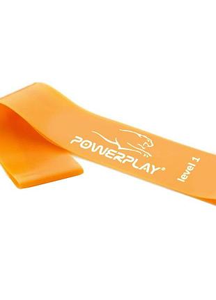 Резинка для фитнеса powerplay 4140 level 1 stretch band (1-5 кг.) помаранчева
