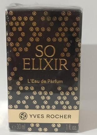 Парфумована вода so elixir 30 мл yves rocher — оригінал, жіночий аромат, франція