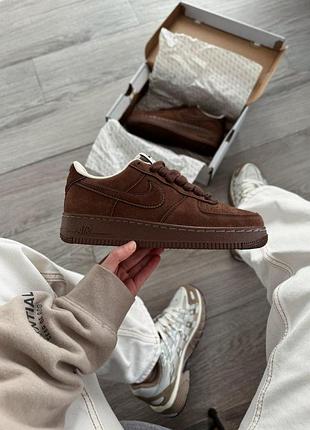 Мужские бежевые кроссовки nike air force 1 07 shoes brown х найк эйр форс 42