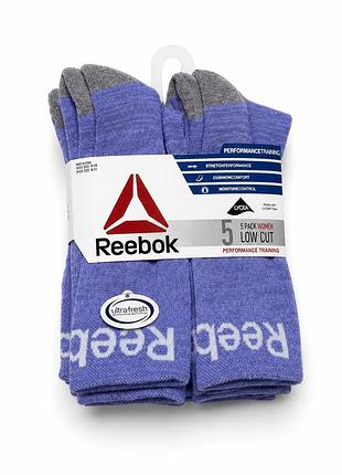 Шкарпетки reebok 5 пар синій колір