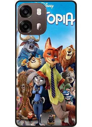 Силиконовый чехол для oppo a6s с картинкой зверополис джуди