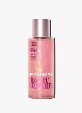 Парфюмированный спрей heartbreaker shimmer pink & victoria's secret
