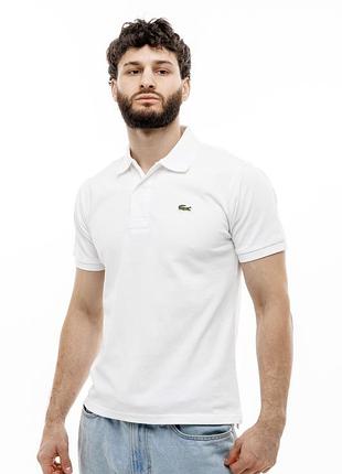 Футболка лакоста, футболка lacoste, футболки lacoste, футболка поло lacoste, футболка унісекс поло, поло білий: розмір m