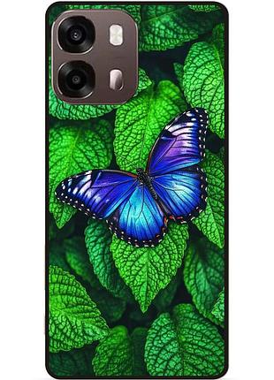 Силіконовий бампер чохол для oppo a6s метелики бабочки
