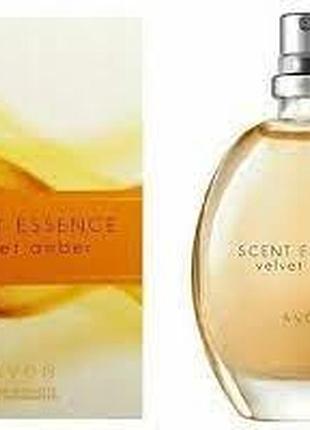 Туалетна вода жіноча scent essence velvet amber, avon, скент есенс велвет амбер ейвон, 59748, 30 мл