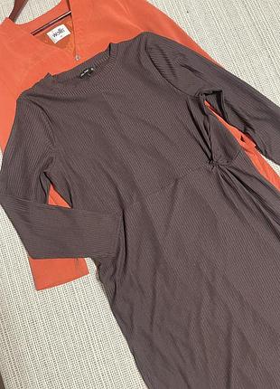 Сукня довга в рубчик plus size 2