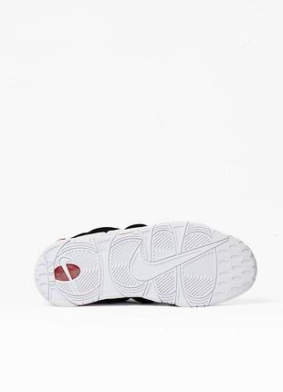 Nike air more uptempo low white black red 3