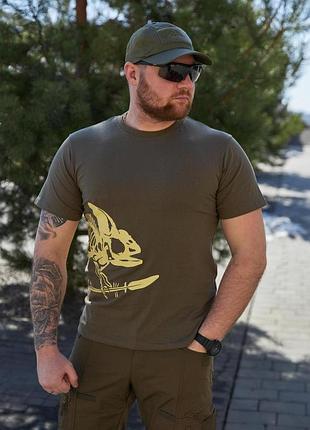 Футболка тактична t-shirt (full body skeleton) олива