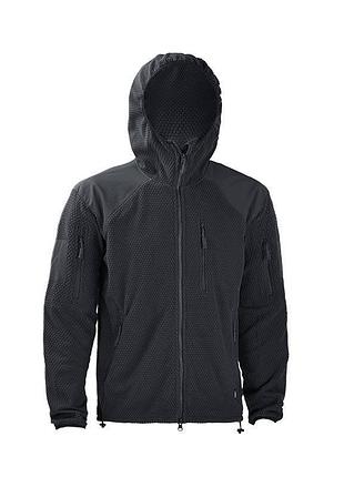 Флисовая кофта han-wild grid pro black (черный)