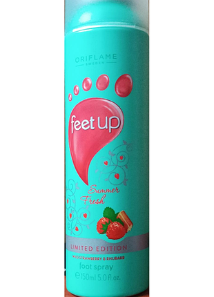 🍓✨ освіжний дезодорант для ніг oriflame "полуниця та ревен" 150 мл 🌿❄️