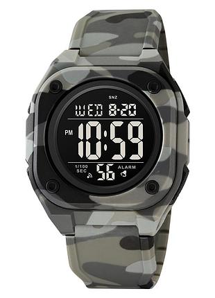 Мужские часы skmei 2160cmgy camo grey