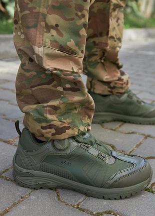 Чоловічі літні кросівки на автошнурівці a5.11 olive (олива) 45