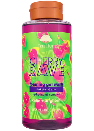 Гель для душа tree hut cherry rave foaming gel wash