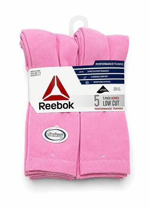 Носки reebok 5 пар розовый цвет