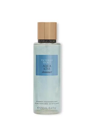 Парфюмированный спрей для тела с блестками aqua kiss shimmer victoria's secret