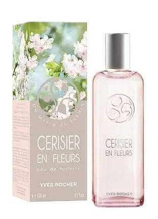 Yves rocher. туалетна вода вишня в квіту, 100 мл. ів роше 87691 оригінал cherry bloom раритет