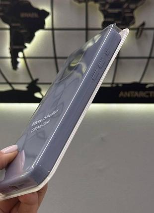 Чехол с микрофиброй silicone case для iphone 15 pro max, чехол-накладка для айфон 15 про макс (синий) 5
