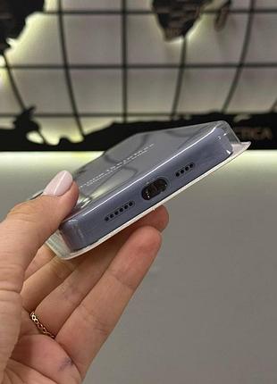 Чехол с микрофиброй silicone case для iphone 15 pro max, чехол-накладка для айфон 15 про макс (синий) 6