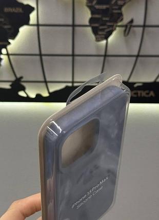 Чехол с микрофиброй silicone case для iphone 15 pro max, чехол-накладка для айфон 15 про макс (синий) 7