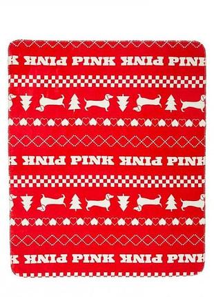 Плед cozy plush blanket victoria's secret червоний