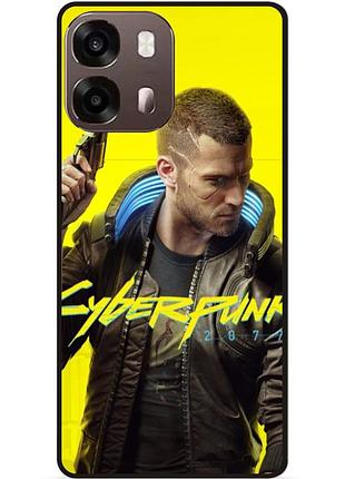 Чохол силіконовий для oppo a6s з малюнком cyberpunk