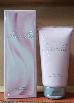 💎✨ набор sensuelle avon (сансуэль эйвон): парфюмированная вода 50 мл + парфюмированный лосьон для тела 150 мл