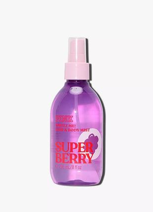 Спрей для тіла і волосся super berry pink & victoria's secret