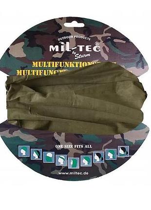 Шарф багатофункціональний mil-tec olive 12216001
