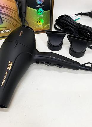 Фен vgr v-406 black 3000вт 6