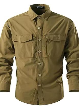 Летняя мужская рубашка outdoor lite, coyote (койот)