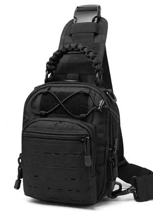 Сумка тактическая lazer 6l paracord ii черная